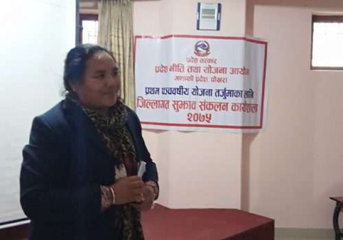 प्रदेश स्तरीय योजना तर्जुमा गोष्ठी