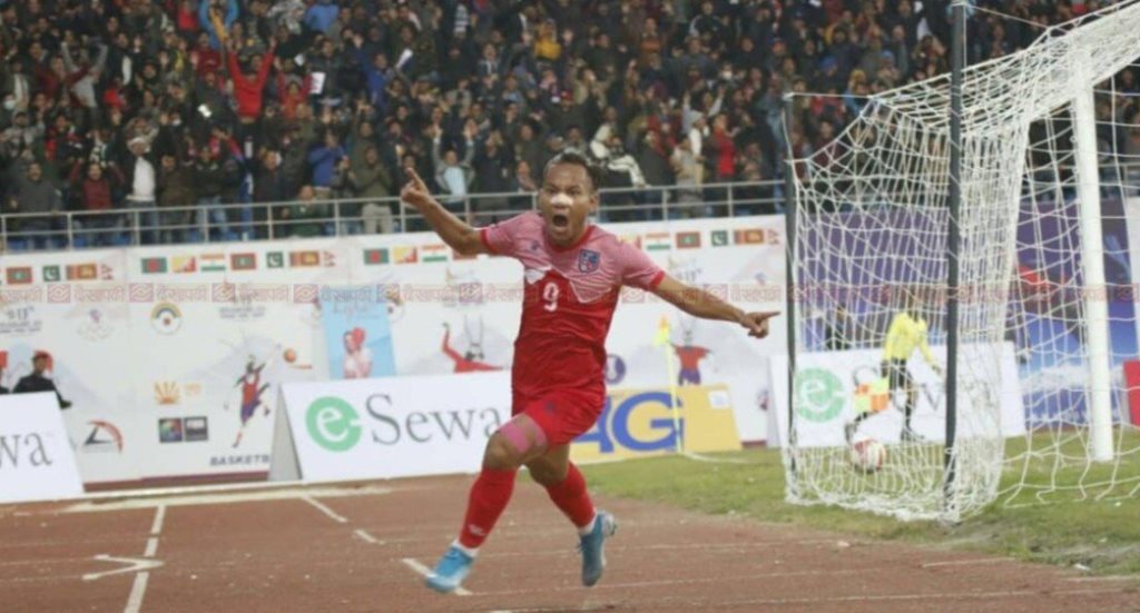 नेपाल १३औं साग फुटबलकाे फाइनलमा