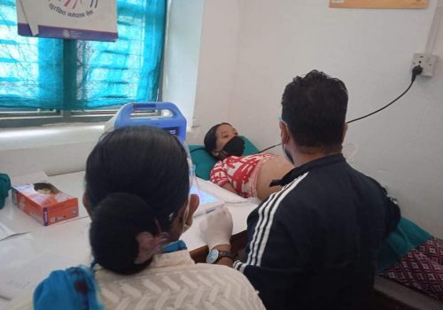 दुर्गम धवलागिरीमा भिडियो एक्सरे र ल्याव सेवा सुरु