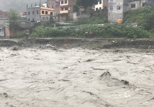 लमजुङमा बाढीले १४ घर बगायो, ५० घर उच्च जोखिममा
