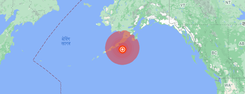 अमेरिकामा शक्तिशाली भूकम्पः ८.२ म्याग्नीच्युड भूकम्पको केन्द्रबिन्दु अलस्काको स्यान्ड पोइन्ट
