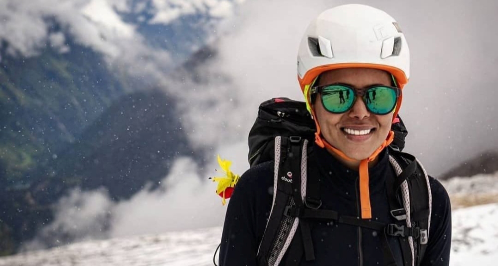 al-thani कतारी राजकुमारी थानी धौलागिरी हिमाल आरोहण गर्दै