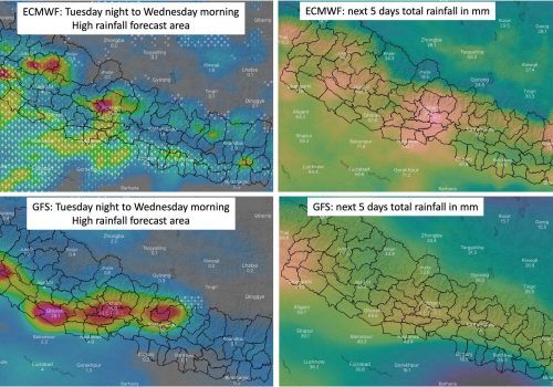 साउन ३ देखी ५ गतेसम्म हल्कादेखि मध्यम वर्षा हुँदै