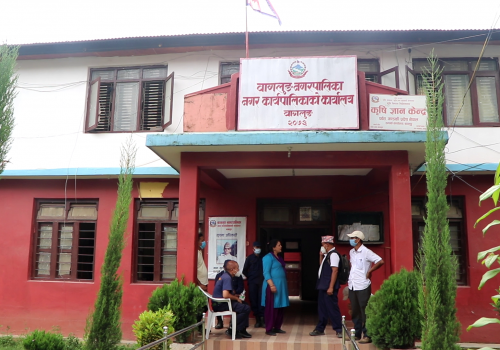बाग्लुङ कांग्रेसकाे कार्यालय बनाउन नगरपालिकाकाे २५ लाख बजेट