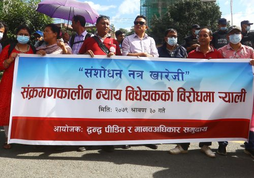 संक्रमणकालीन न्याय विधेयक संशोधन, नत्र खारेजी