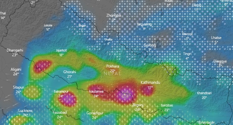 भारी वर्षाको सम्भावना, दशैंकाे टिका हिलाम्मे मात्र हाेइन, जाेखिमयुक्त पनि