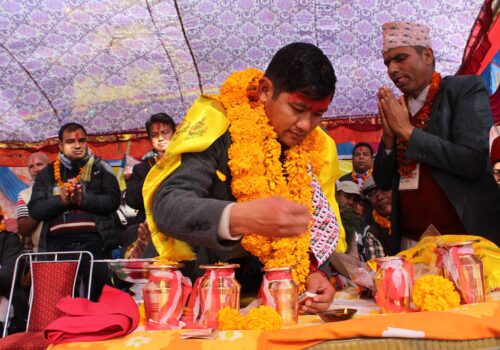 स्वास्थ्य इकाई स्थापनार्थ पूर्णगाउँमा महायज्ञ सुरु