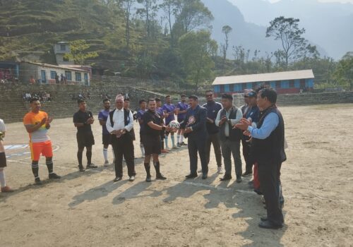 बगरफाँटमा सेभेन ए साइड फुटबल प्रतियोगिता शुरु