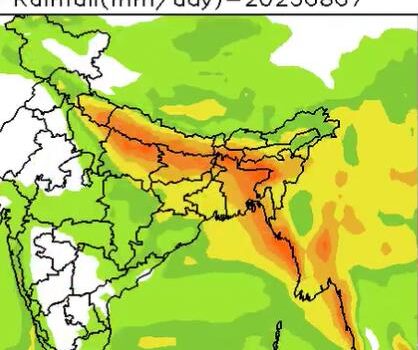 मनसुनी वायुसहित न्यून चापीय प्रणालीको प्रभावले भारी वर्षा हुने