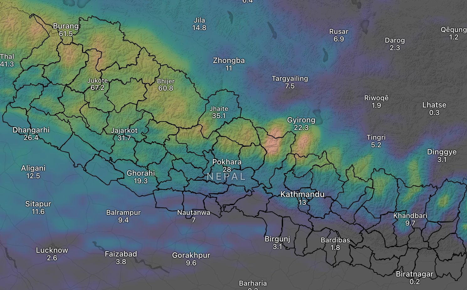 शनिवार र अाइतवार वर्षाकाे राम्राे संभावना