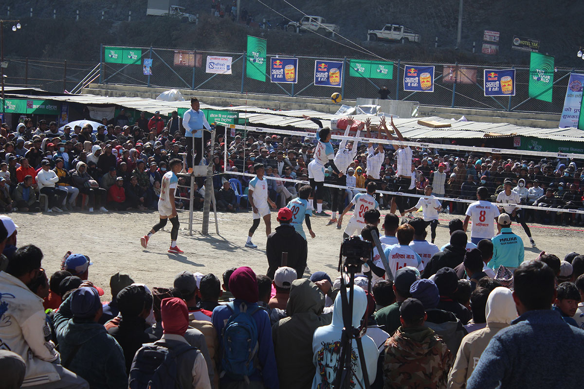 punhill volleyball भलिवलमा बेनी र अन्नपूर्ण पहिलो