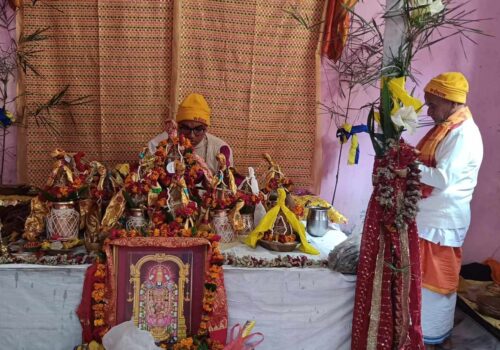 गलेश्वर मुक्तिहरि राधाकृष्ण मन्दीरमा श्रीमद्भागवत सप्ताह सुरु