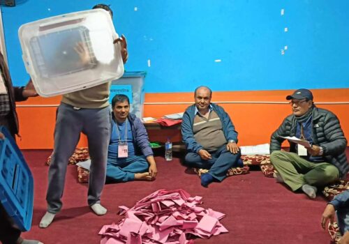 म्याग्दी क्याम्पसमा साँझ ७.१० बजेबाट मतगणना सुरु
