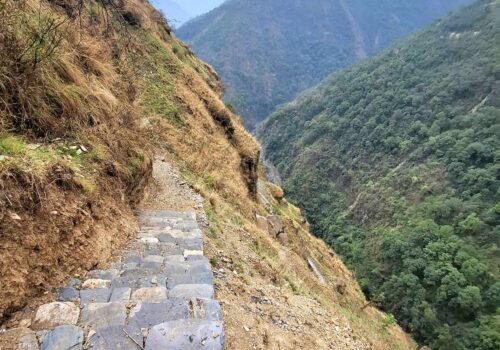 जोखिमपूर्ण सिउदीभिर–डाँडागाउँ पदमार्ग अब सुरक्षित र व्यवस्थित