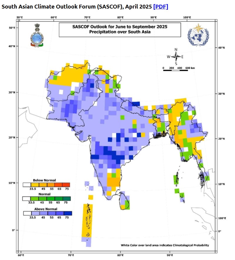 मनसुन २०२५ यो वर्ष अधिक वर्षाको संभावना, तापक्रम पनी उस्तै बढ्ने