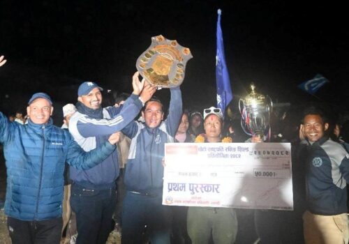 छैठौं मंगलाको राष्ट्रपति रनिङ्ग शिल्ड महेन्द्ररत्न माविलाई