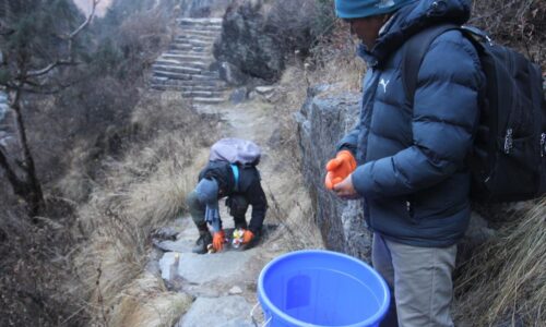 मौरिसहर्जोग पदमार्गबाट फोहोर संकलन