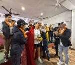 म्याग्दीमा राष्ट्रिय महिला भलिबल कप्तान अरुणा शाहीको पूर्णकदको प्रतिमा अनावरण