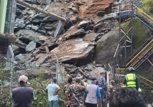 पहिरोले १४ मेगावाटको घारखोला जलविद्युत्को पावरहाउस पुरियो, एक बेपत्ता र एक घाइते